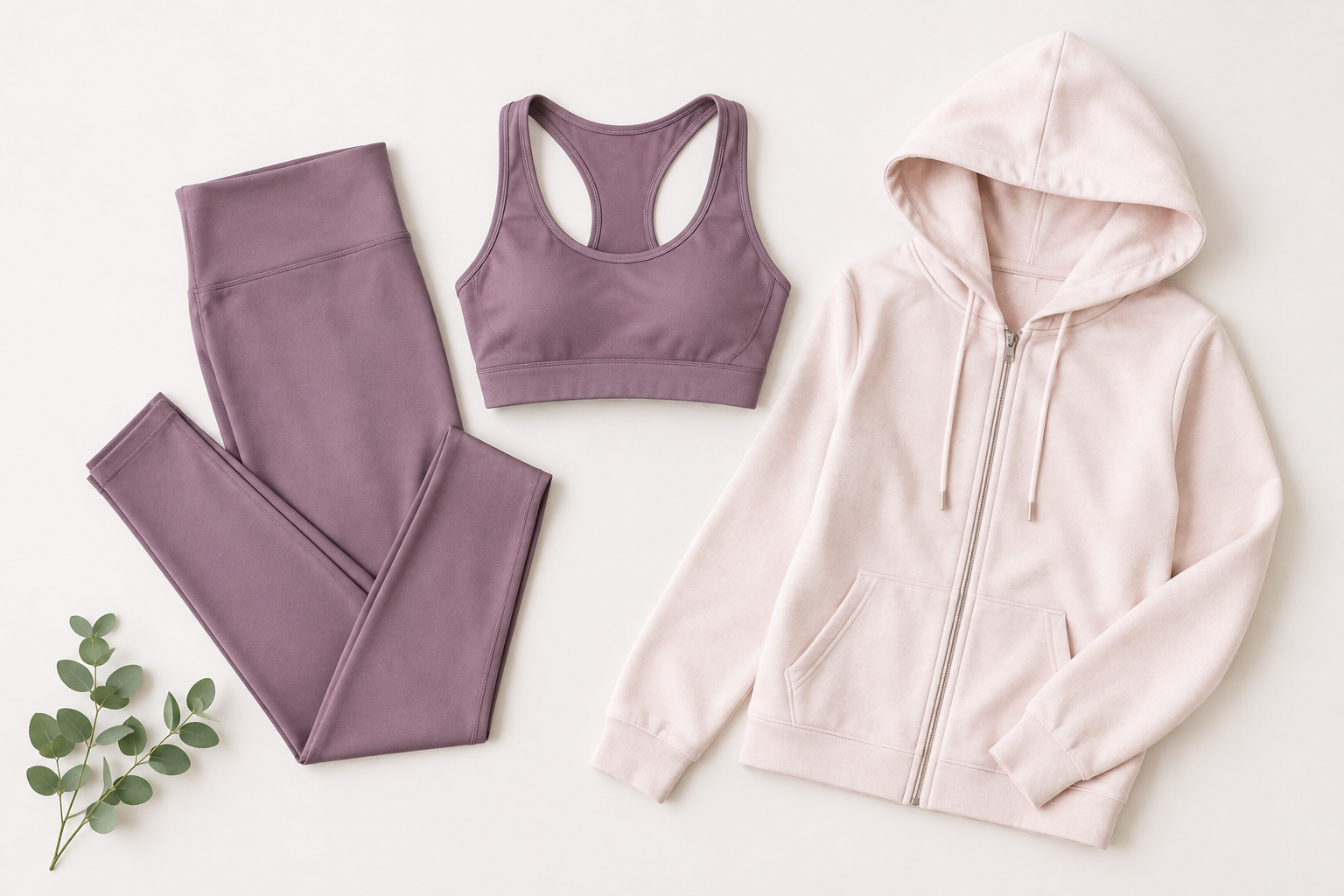 Kadın spor giyim rehberi – tayt, spor sütyeni ve sweatshirt kombinasyonu