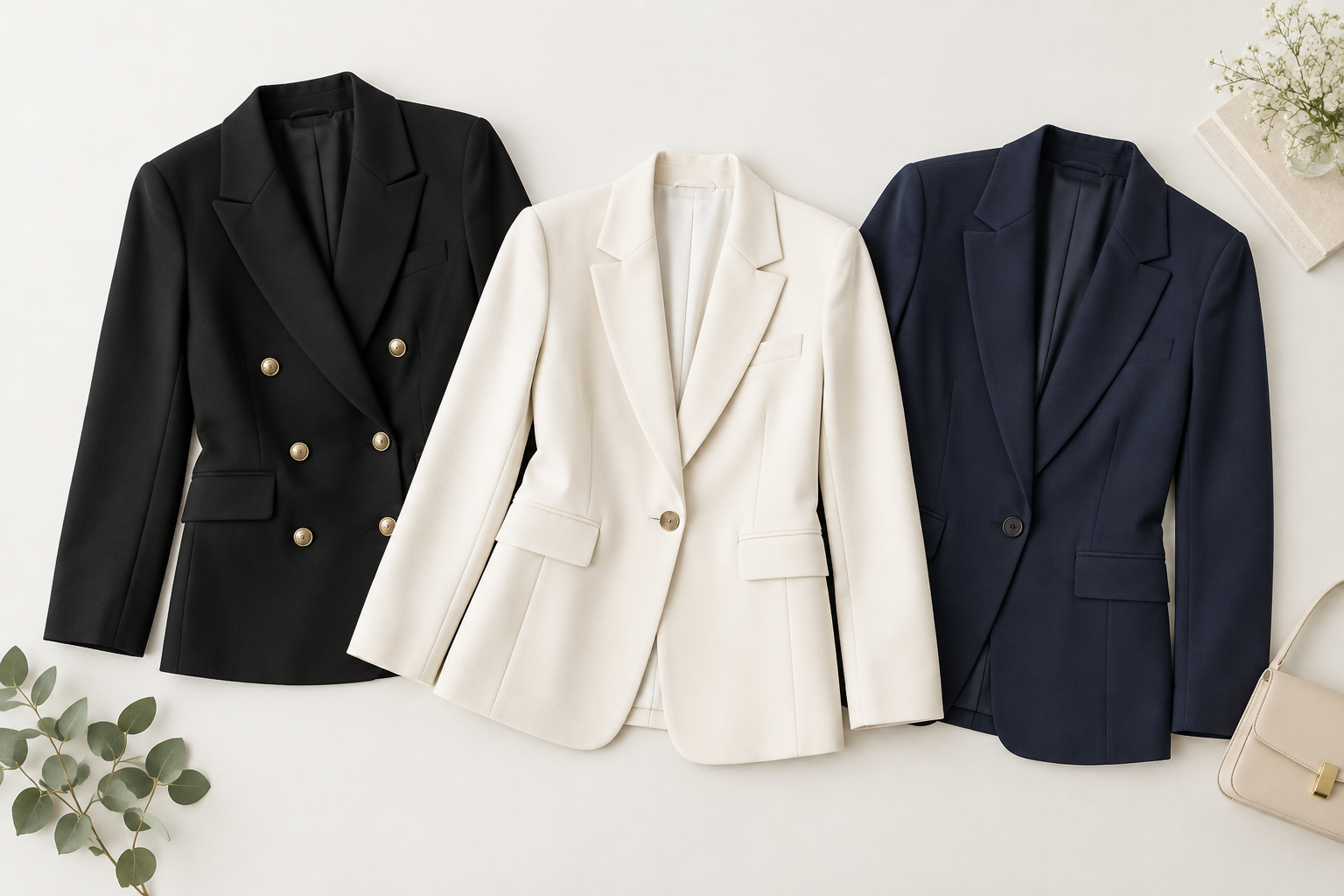 Farklı modellerde kadın blazer ve ceket seçenekleri